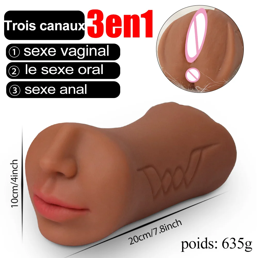 Oral Male Masturbator Masturbation Soft Stick Sex Toys For Men Deep Throat Artificial Blowjob Realistic Rubber Vagina Sexy Pussy