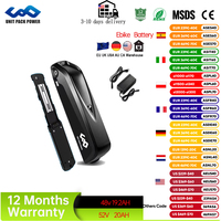 Hailong EBike Battery 48V 20AH  5PINS  52V 36AV lithium  Electric Bicycle Battery E Bike  250W 350W 500W 750W 1000W Motor