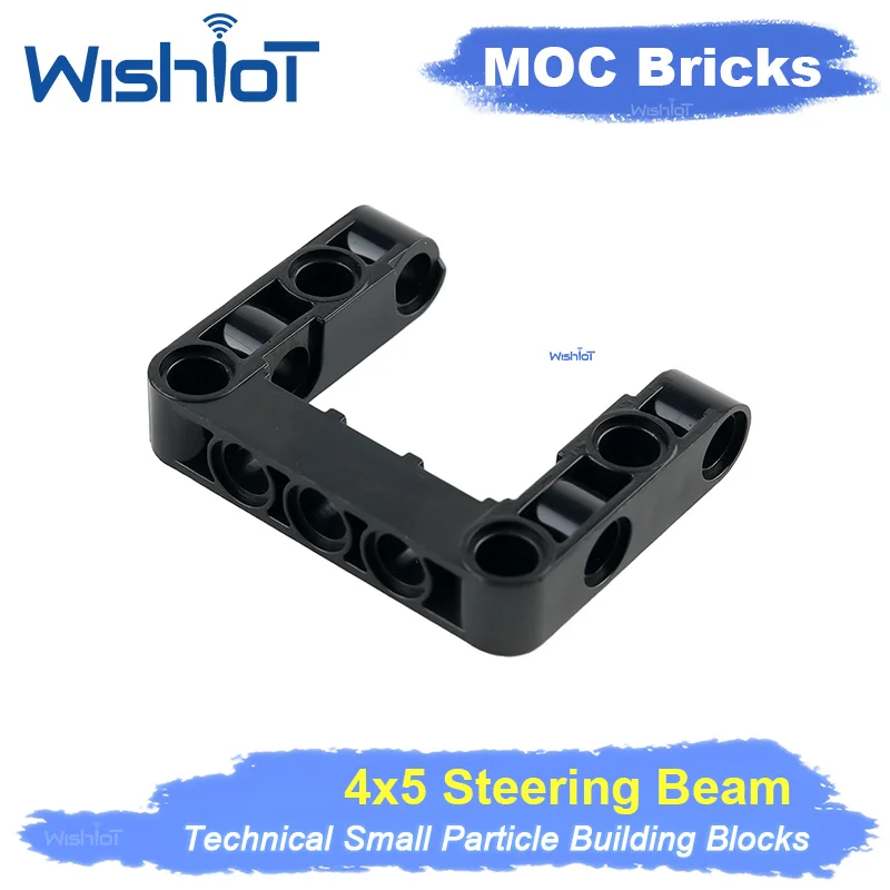 Technical Beam 4x5 U Thick with Alternating Holes Children's DIY Educational Building Blocks Assembles Particles Moc Parts Toy