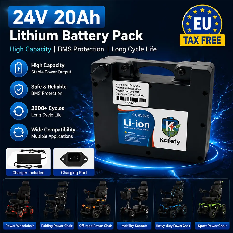 Batterie de stockage d'énergie LiFePO4 24V 20Ah, configuration 8S3P avec BMS pour système solaire, alimentation de secours, stockage pour raccordement au réseau domestique