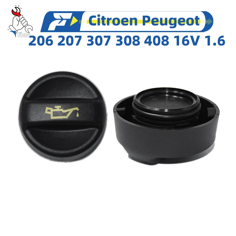 

For Citroen Peugeot 206 207 307 308 408 16V 1.6 Engine Oil Filler Cap Replacement Accessory Engine Oil Cap