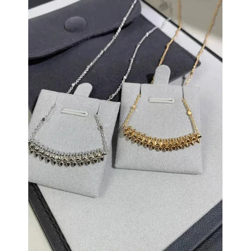 

Roseie 2026 New Original CHAWIILL Rotating Nail Rivet Bullet Clavicle Chain Personality Star Necklace Couple Men