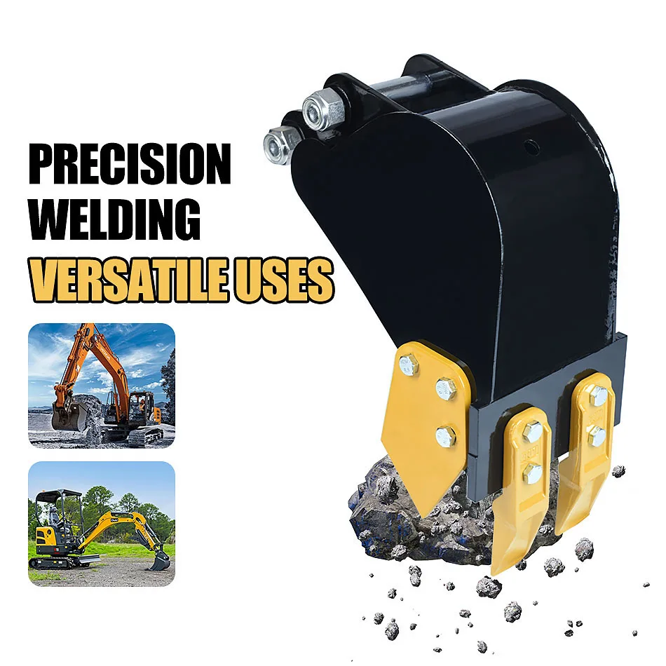 Aksesoris Backhoe Mini Excavator Baja Kekuatan Tinggi 200mm untuk Excavator 1-3 Ton untuk Pembuatan Parit, Pemasangan Pipa, dan Lansekap