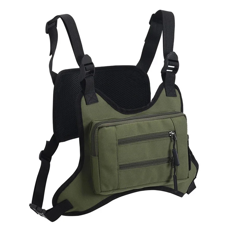 حقيبة صدر رياضية متعددة الوظائف مقاومة للماء وخفيفة الوزن وحزمة صدر أمامية للجري وحقيبة سفر للتخييم في الهواء الطلق #4