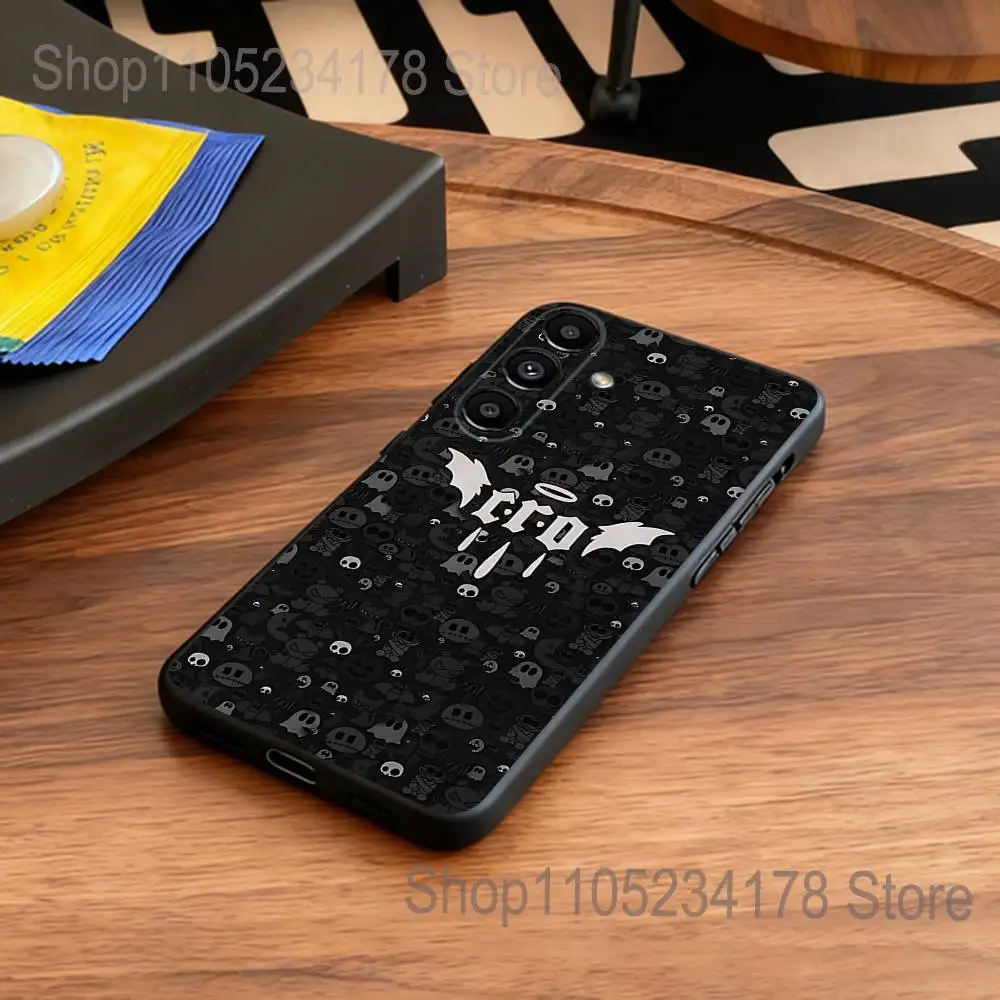 Phone Case For Samsung S25,S24,S21,S22,S23,S30,Ultra,S20,Plus,Fe,Lite,5G Rapper C.R.O Crocraxker Black Cover