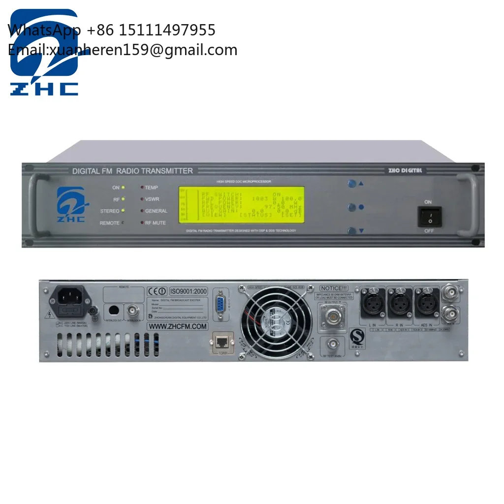 ZHC618F 300W FM Transmitter High Power Portable Broadcasting FM Transmitter For Radio Station Broadcast