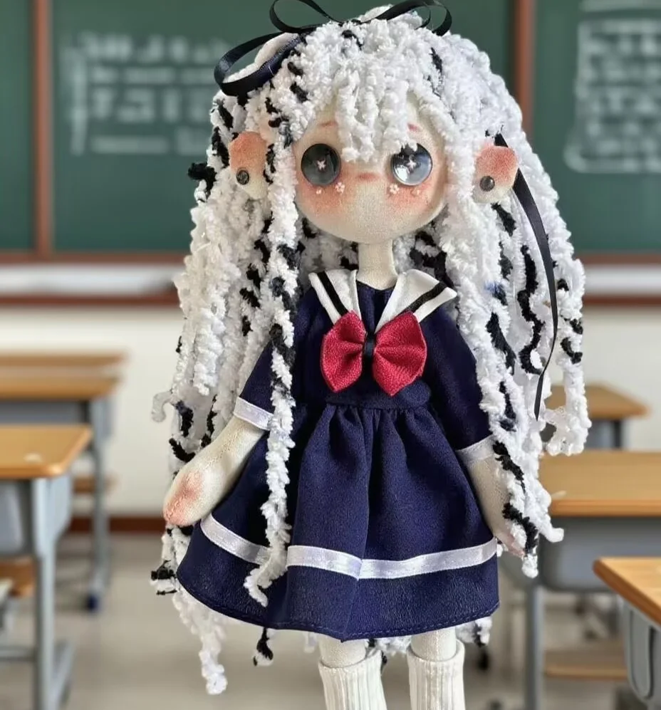

30 см студенческая кукла-пуговица, школьная форма, мама-призрак, креативная игрушка, подарок для детей, коллекционная фигурка