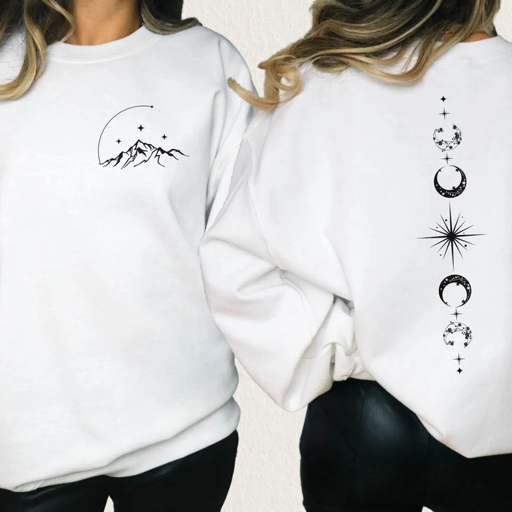 Feyre-Sudadera con estampado de tatuaje, camisa de la Corte de espinas y rosas, camisetas bajo la montaña, ropa estética Unisex