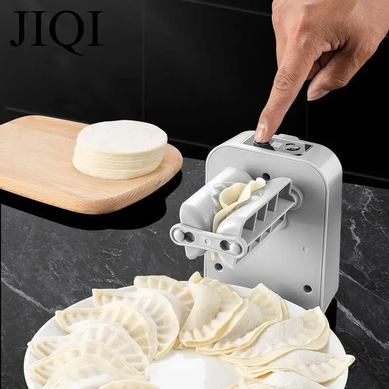 Chinese Dumpling Maker Rechargeable Automatic Gyoza wrapping machine With Timer Empanadas Mold Tool Ravioli Device Jiaozi