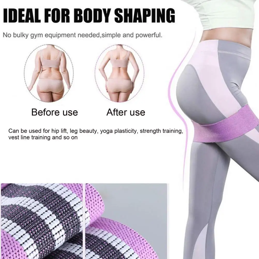 

Non-slip Yoga Bands Yoga Resistance Bands Vibrant Color Leg Training Bands High Elasticity Wear-resistant Exercise for Home