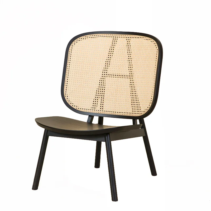 Rattan Solid Wood Ash Wood Hotel B & B Restaurant Sales Department Log Chair