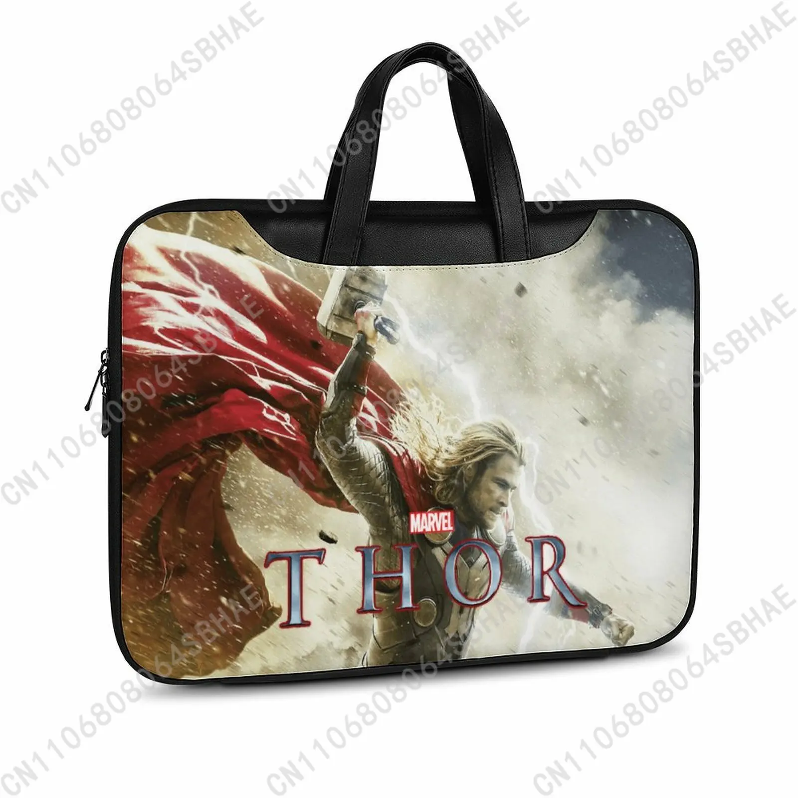 

Marvel The God of Thunder Custom Leather Briefcase Men Woman Laptop Bag Business Retro Genuine Leather Computer Cosplay