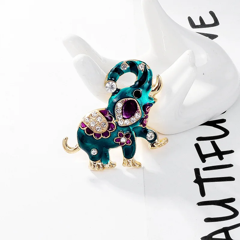 Hot Selling Ethnic Style Elephant Brooch Women\'s Unisex Brooch Girl Accessories Pin Gift Wholesale