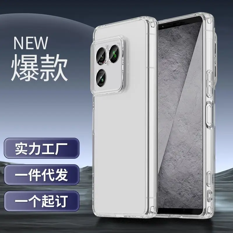 Funda para Sony Xperia 1 VIII, carcasa dura de acrílico transparente con cristales de hielo, carcasa con marco de TPU para Sony Xperia 1 VIII, parachoques a prueba de polvo