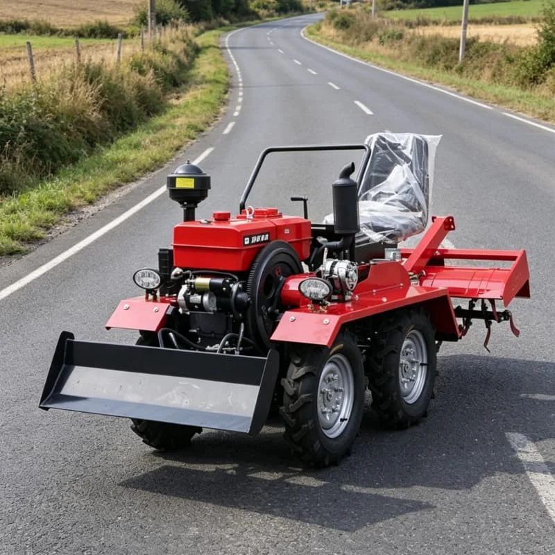 

Customized Four-wheel Rotary Tiller, High-efficiency Farm Rotary Tiller & Plough, Hot-selling High-horsepower Wheeled Cultivator