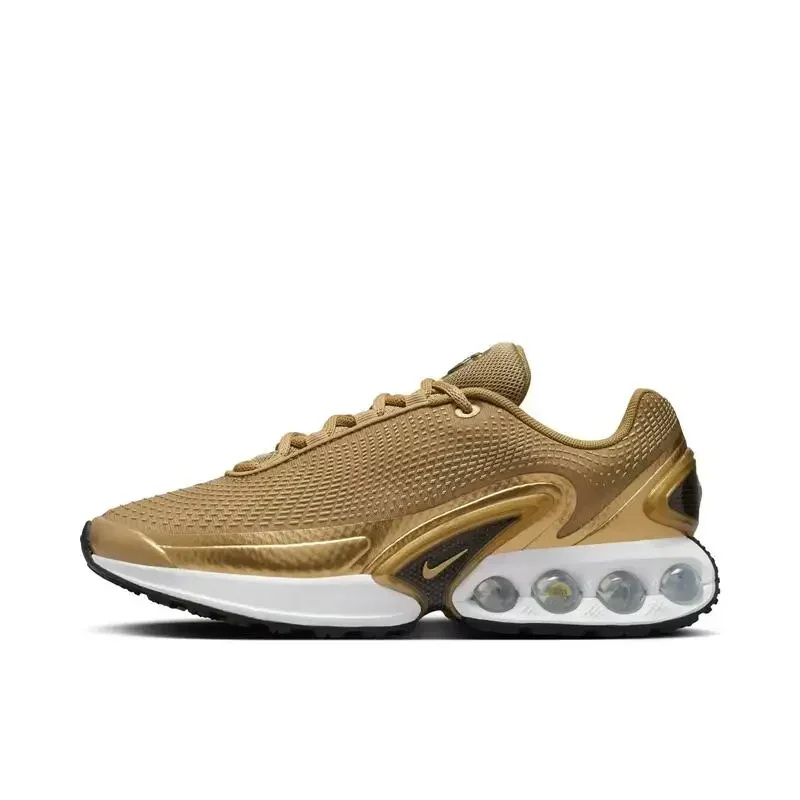 Nike Air Max Dn Premium Metallic Gold Air Cushion Fashionable Casual Running Shoes for Women Outdoor Walking Sneakers HJ9638-700