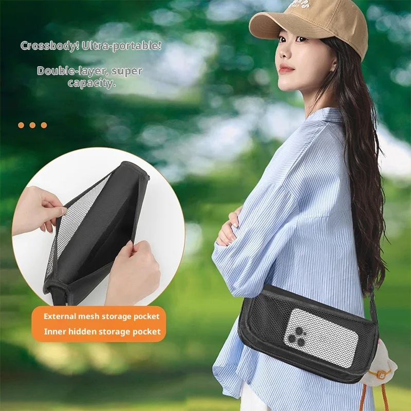 

Outdoor Backpack Folding Stool Small Camping Picnic Crossbody Handbag Stool Home Use Portable Travel Gear