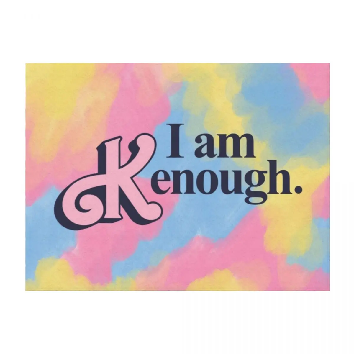 

I am kenough Throw Blanket valentine gift ideas Bed linens bed plaid Single Blankets