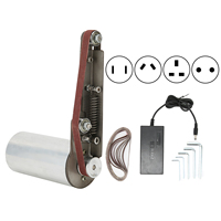 Mini Belt Sander Electric HandHeld Polishing Sanding Machine Sharpener Grinder Woodworking Sharpener Grinder