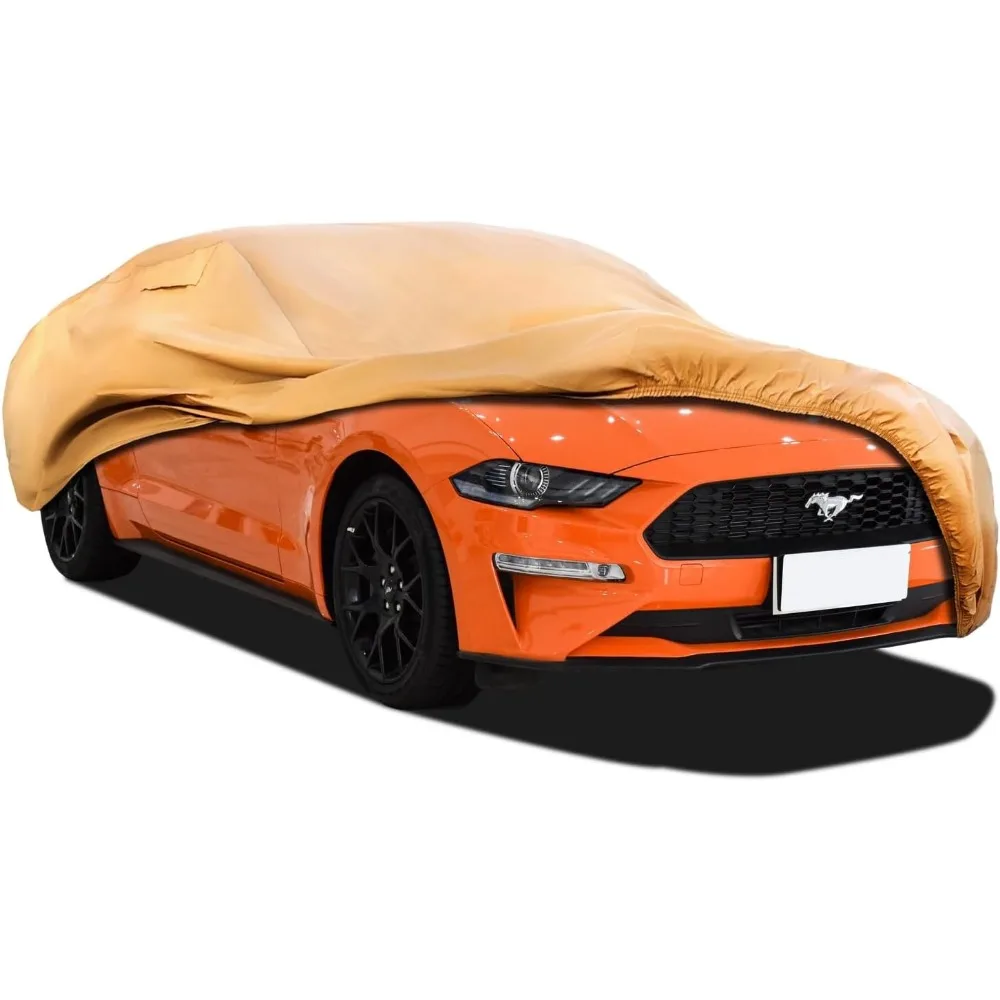 

Custom Fit Ford Mustang All-Weather Car Cover, Windproof Waterproof UV Protection for Outdoor Use