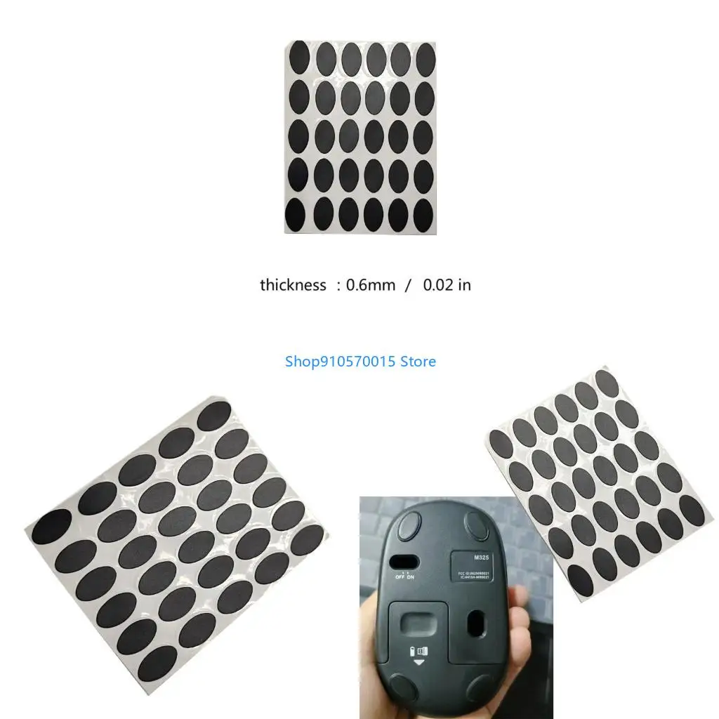 B95C 30Pcs Mouse Feet Sticker Mouse Skates Pad Replacement Mouse Feet for M215 M325