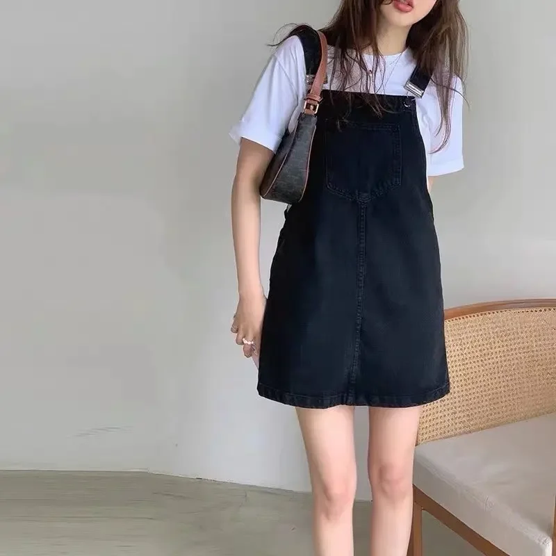 Cute Japanese Style Denim Strapless Mini Skirt For Women Summer New Arrival Student Korean Version Loose Fit Dress Wholesale