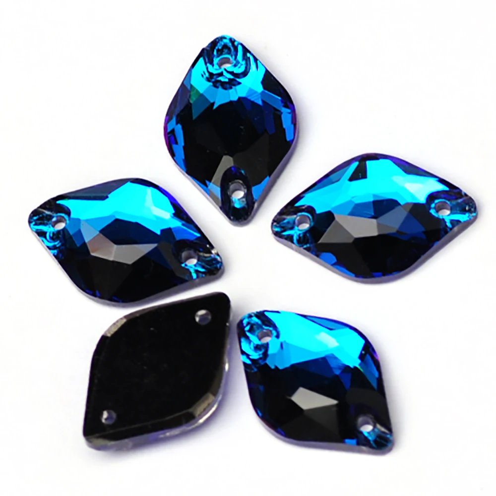 Pubrilex Zitronenförmige Aufnähsteine Flache Kristall-Strasssteine Näh-Diamant-Applikation für Kleidung, Schmuck und Accessoires – Detail 9