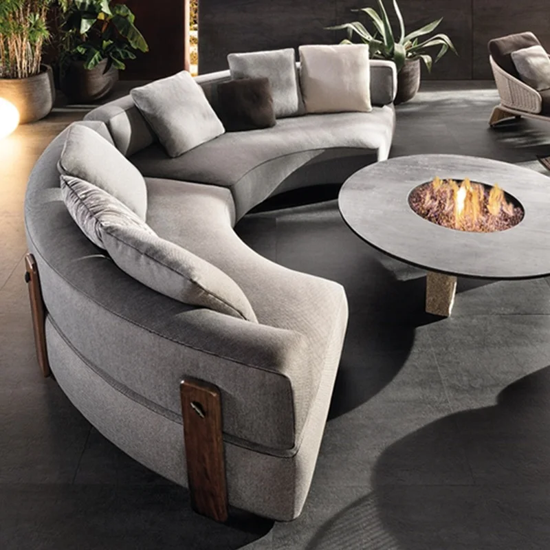 

#Outdoor Patio Sofa Terrace Garden Metal Chair Set Furniture Outdoor Sun-proof Balcony Sofa Chair