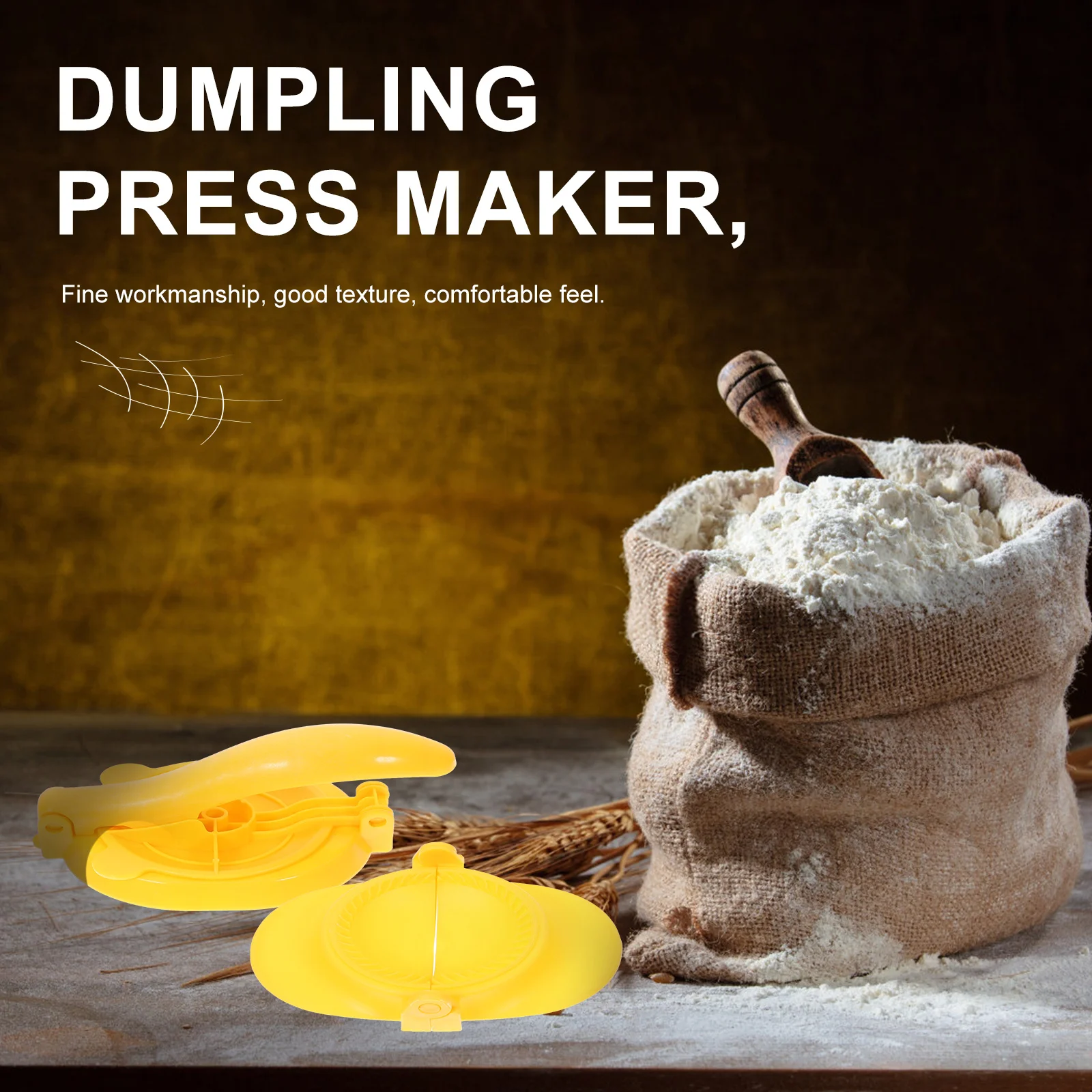 

2 pcs Dumpling Skin Presser Manual Dough Press Tool Making Dumplings Mold Kitchen Gadget Household Restaurant Plastic Dumplings