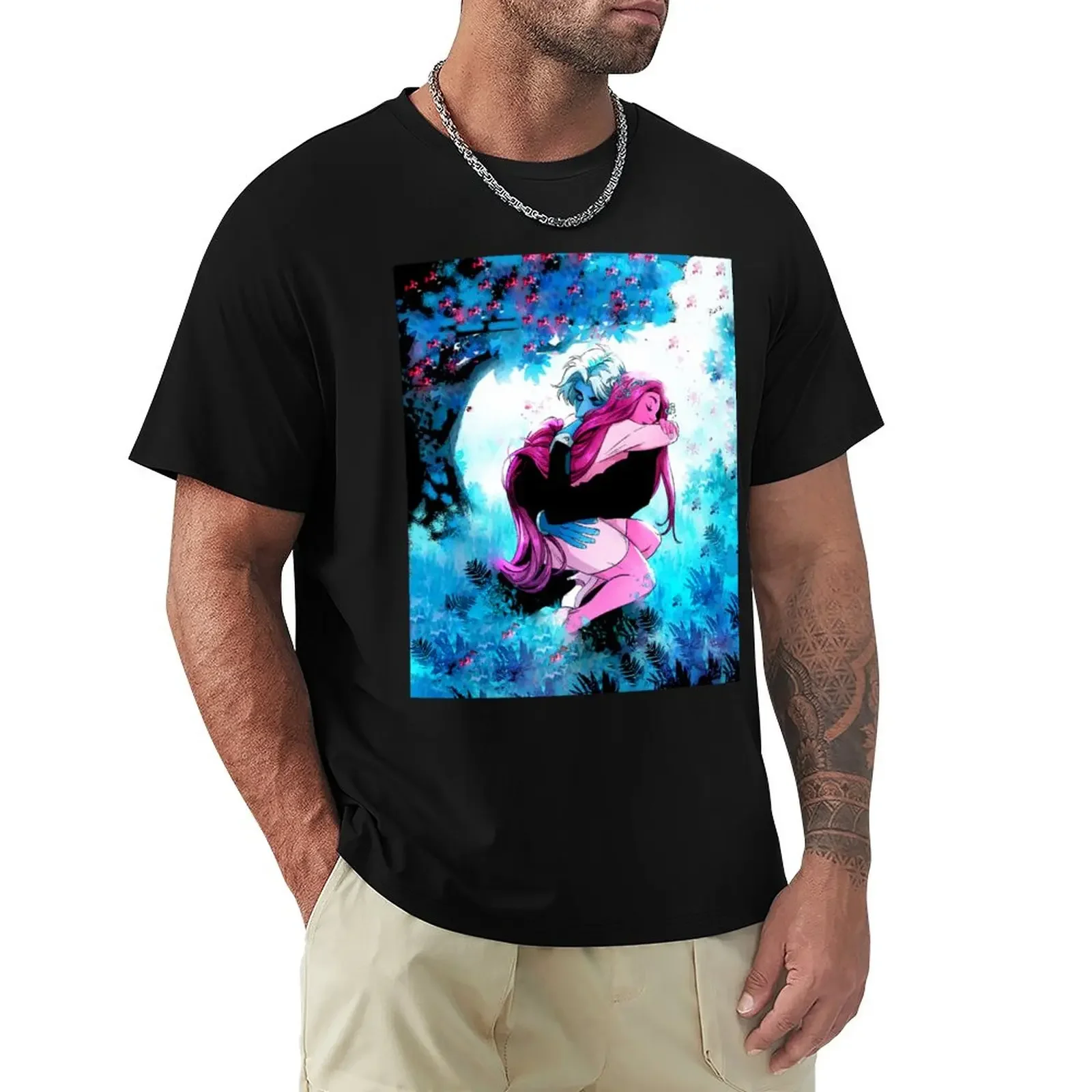 Lore Olympus Poster - Hades Persephone Sticker T-Shirt customizeds for a boy Men's t-shirts