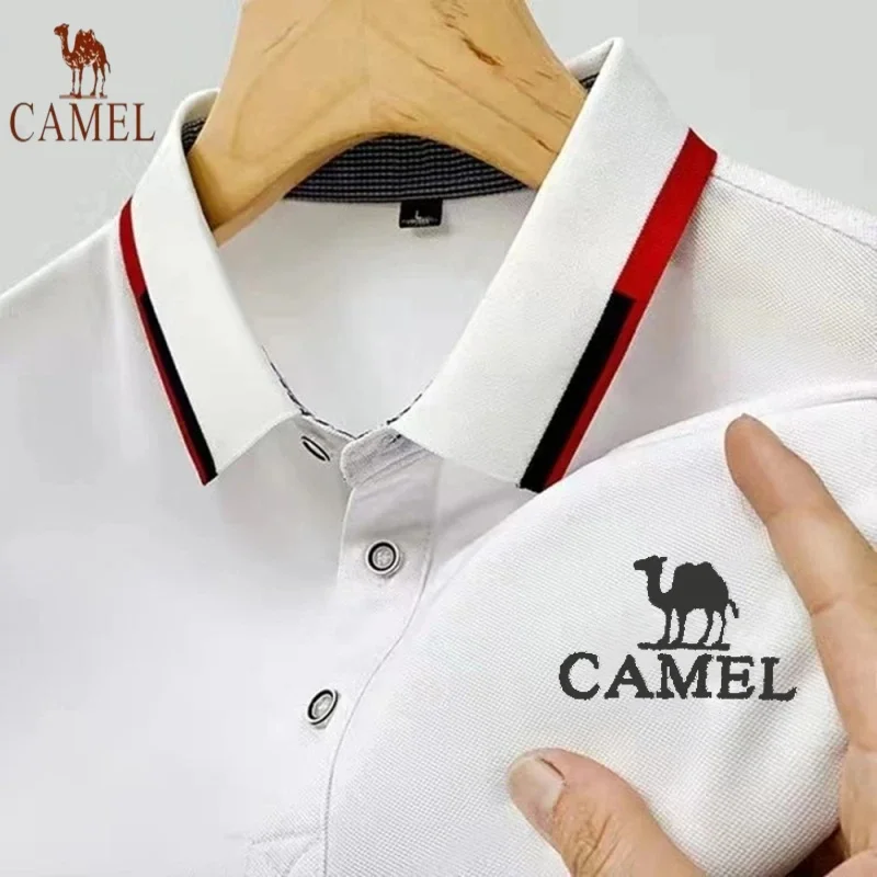 

Camel new summer brand embroidered polo shirt men's high quality fashion casual comfortable breathable short sleeve T-shirt top