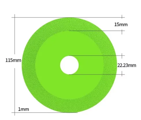 115/125 mm diamantglasdoorslijpschijf voor marmeren keramische tegels jade kristal slijpblad glas snijblad