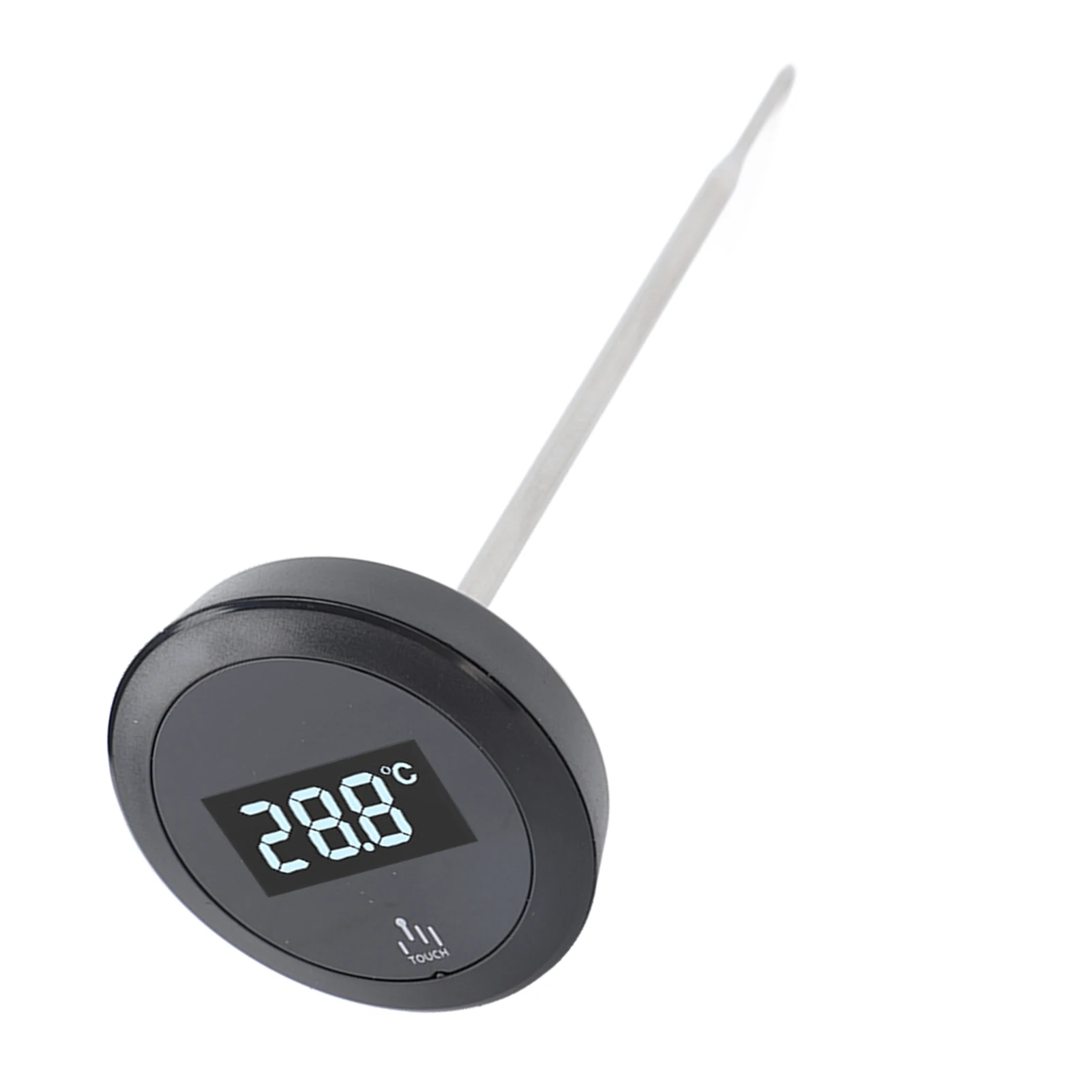 ميزان الحرارة الرقمي، ميزان الحرارة الرقمي، وظيفة الإضاءة الخلفية عالية الدقة مع مسبار من الفولاذ المقاوم للصدأ لوعاء القهوة