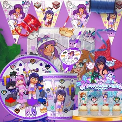 Disney Aphmau forniture per feste Set di stoviglie piatti per tazze tovaglioli per bambini decorazione per feste di compleanno per ragazzi e ragazze Baby Shower