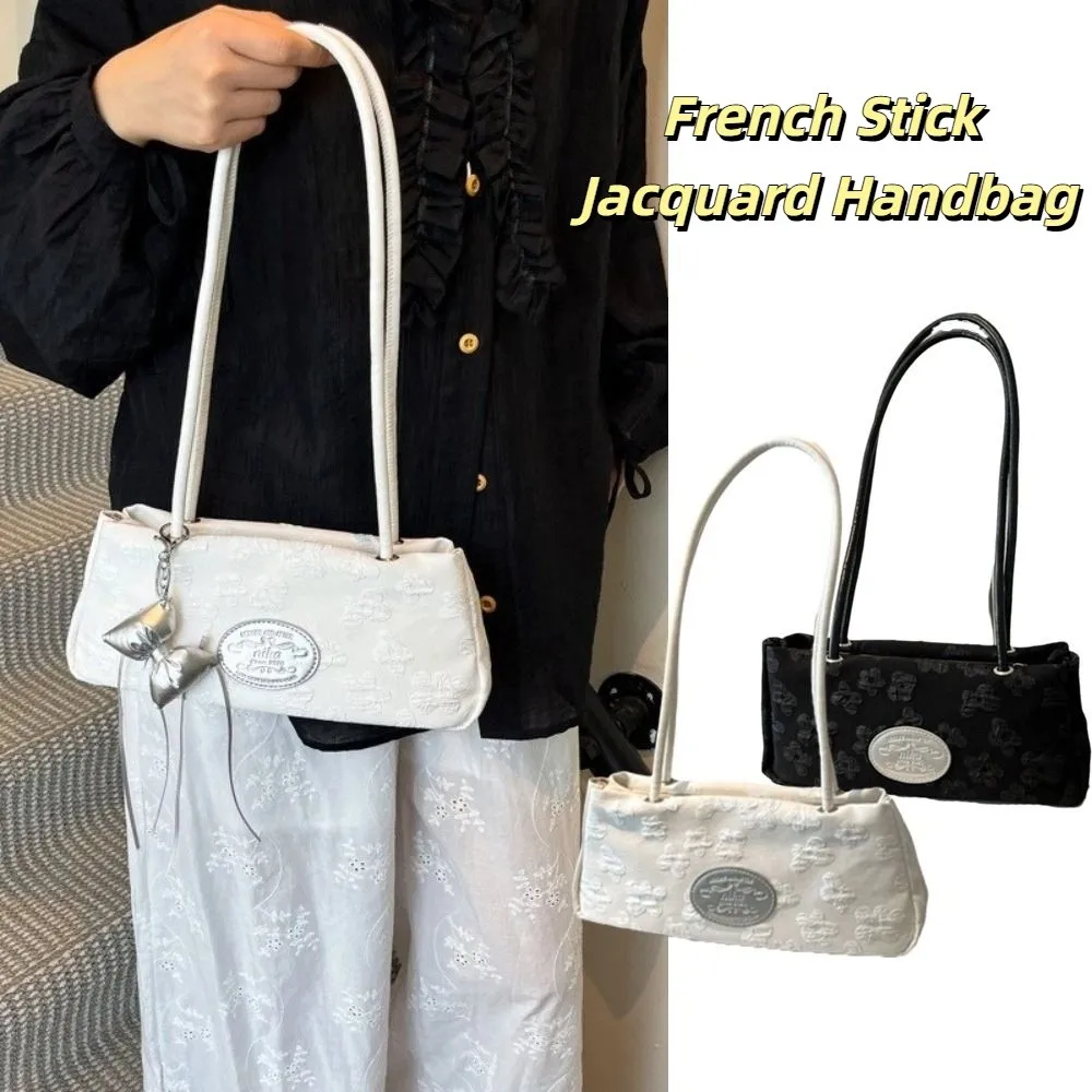 

High Quality Elegant French Stick Handbag Commuting Zipper Underarm Bag Leisure Solid Color Armpit Bag Women