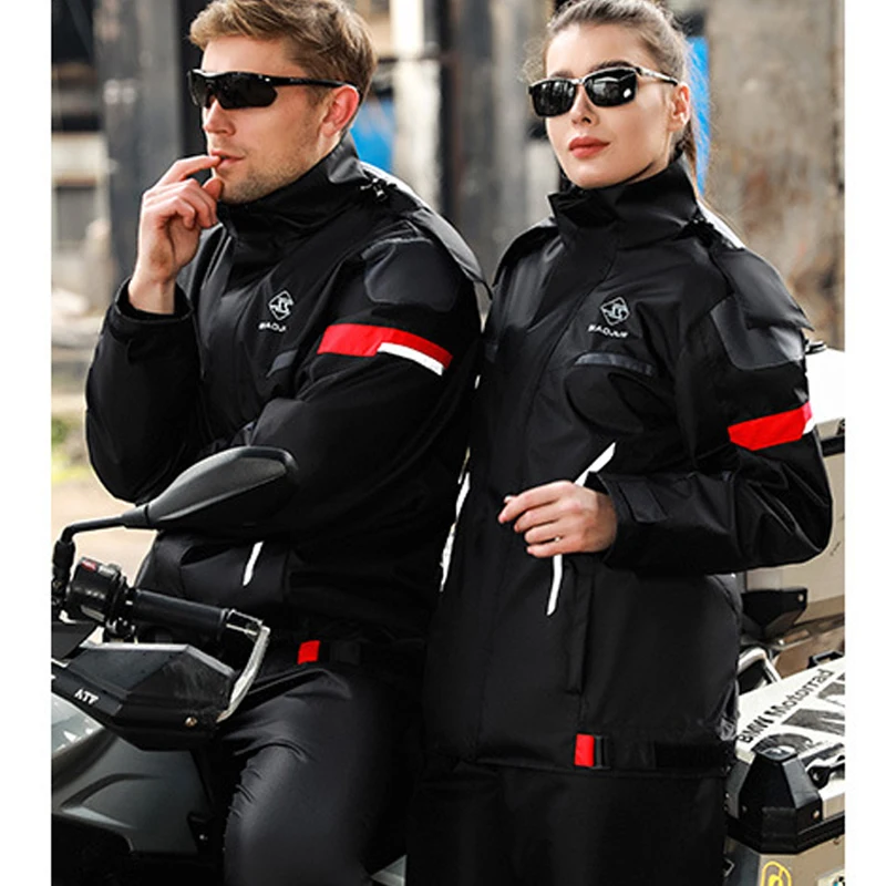 Motorcycle Raincoat Rainpants Waterproof Breathable Men and Women Jacket Outdoor Riding Split Body Rain Pants Suit Equipment