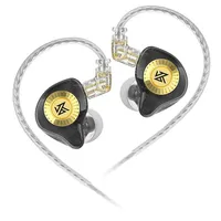 KZ EDX Ultra Dual-Magnet IEMs, HiFi Detachable Cable Earphones w/ Deep Bass for Gaming/Music