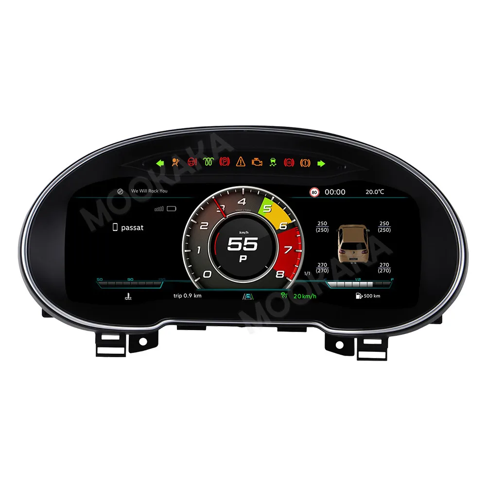 Digital Dashboard For Volkswagen Skoda Octavia 2015~2020 Carplay Car Cluster LCD Meter Virtual Cockpit Digital Instrument Panel