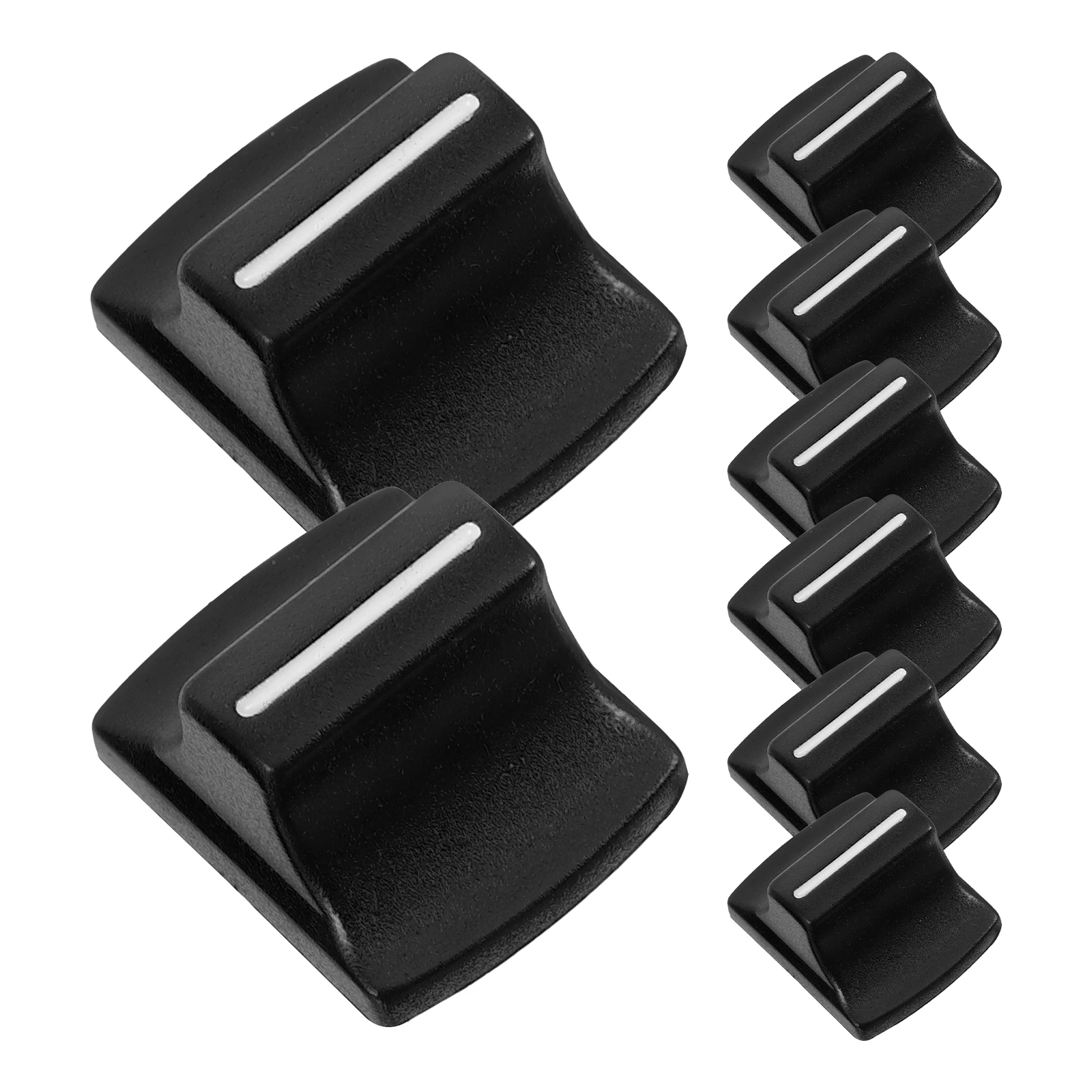 

8pcs Push Rod Potentiometer Caps 4MM Narrow Hole Mixer Console Knobs Slider Caps Plastic Screw Plug DJ Equipment