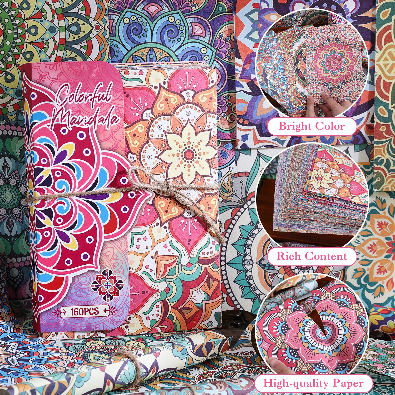 160 Sheets Colorful Mandala Sc - Wedding Sutra review and price