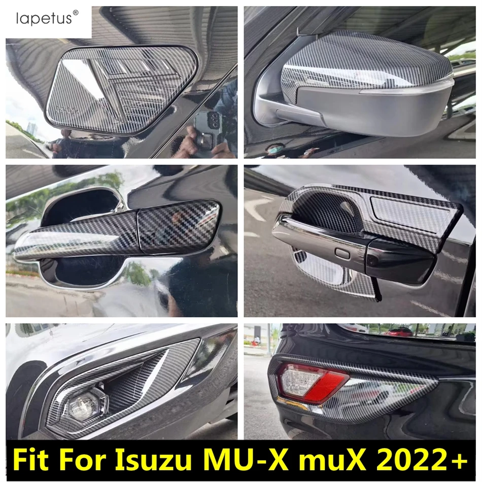 

Rearview Mirror / Door Handle Bowl / Fuel Tank Cap / Front Rear Fog Light Cover Trim Accessories For Isuzu MU-X muX 2022 2023