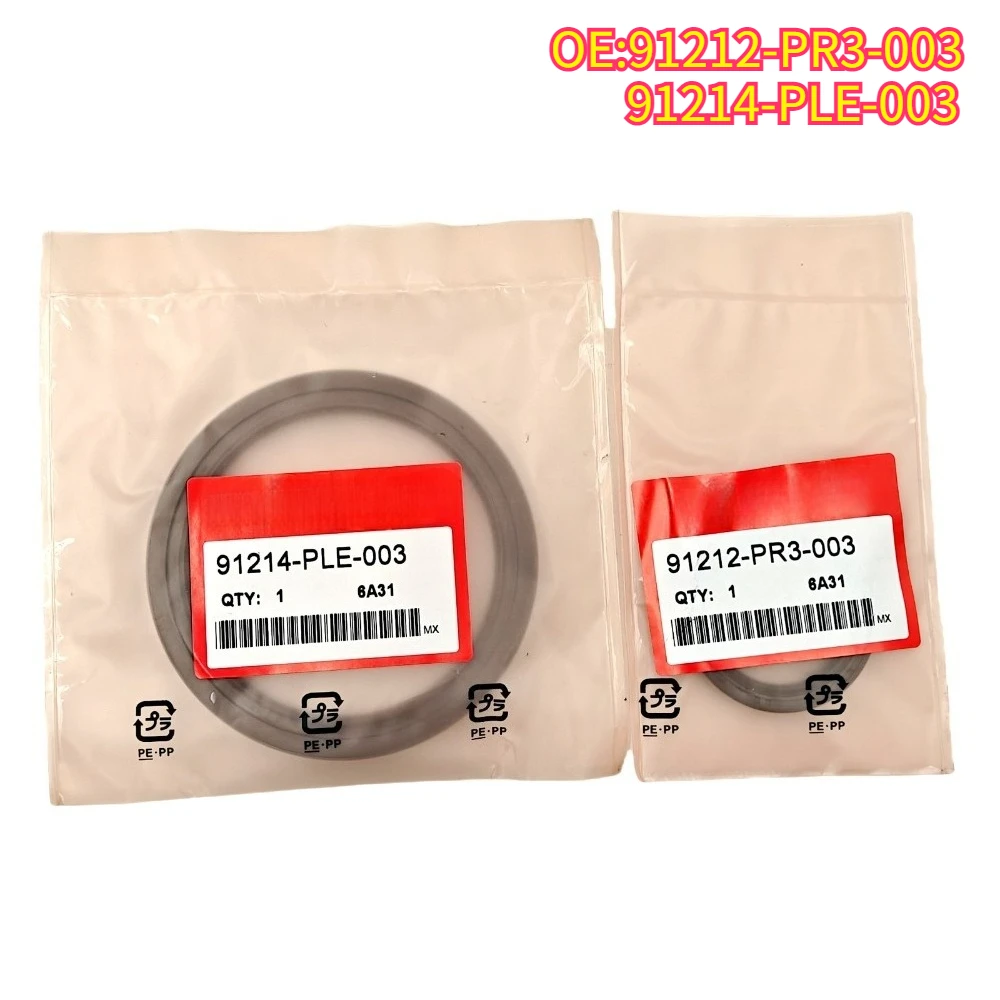 

High quality New For 2pcs 91212-PR3-003 91214-PLE-003 Oil Pump Front Rear Main Crank Shaft Seal for Honda B D Series CRV Civic