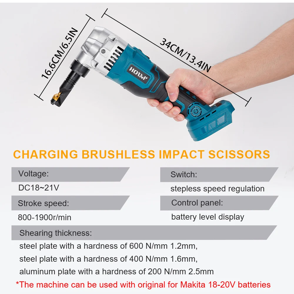 18V Brushless Impact กรรไกร650W 600N.M เหล็กตัดเครื่องมือไฟฟ้ามือถือเจาะกรรไกรสำหรับ Makita 18V แบตเตอรี่