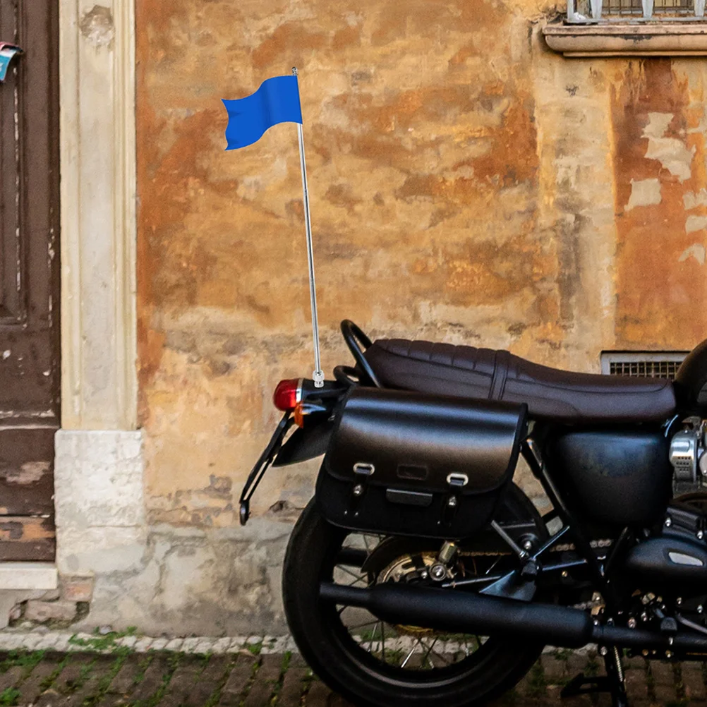 

2Pcs Steel Flag Pole for Bicycle Motorcycle Adjustable Height Handlebar Mounted Flagpole for Dirt Bike Electric Bike Go Kart