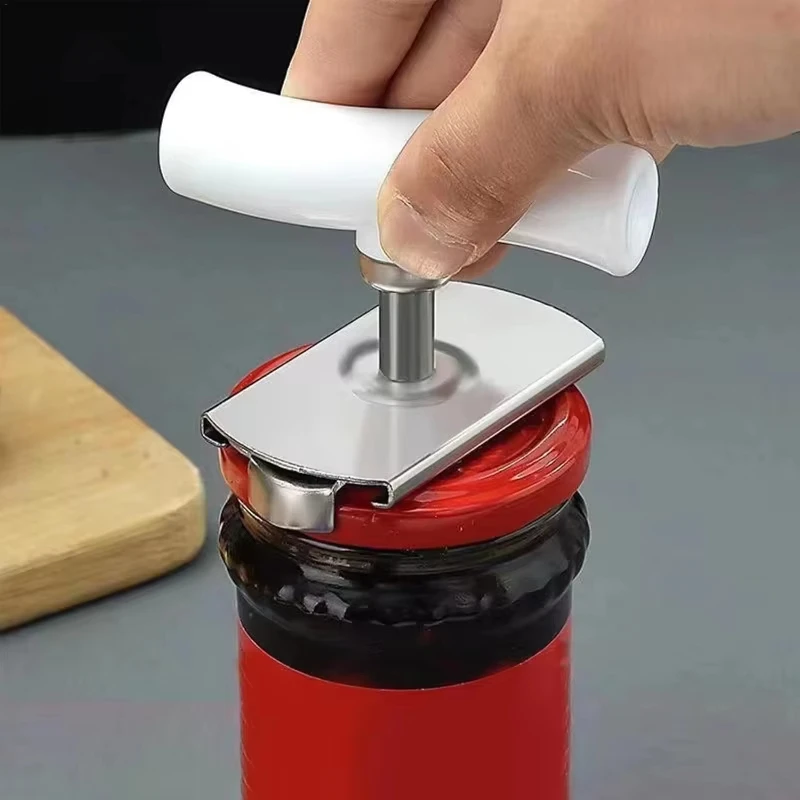 Adjustable Multi-function Bottle Cap Opener Stainless Steel Lids Off Jar Opener Labor-saving Screw Can Opener for Kitchen Gadget