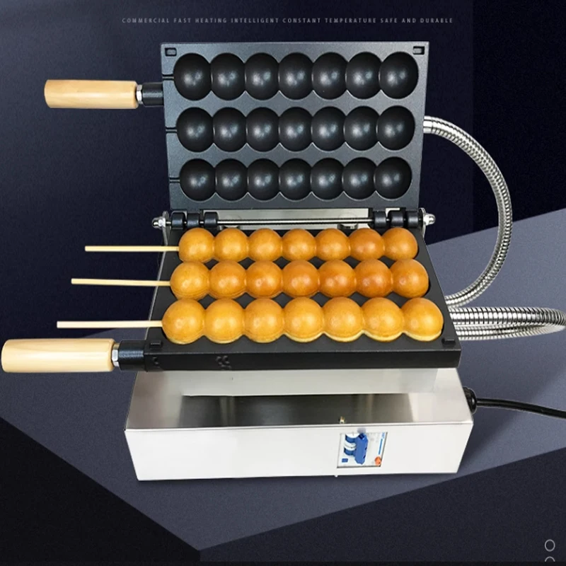 Gourd skewer pastry machine, renowned for its honeycomb egg dumpling skewer burning machine, egg cake machine, internet famous e