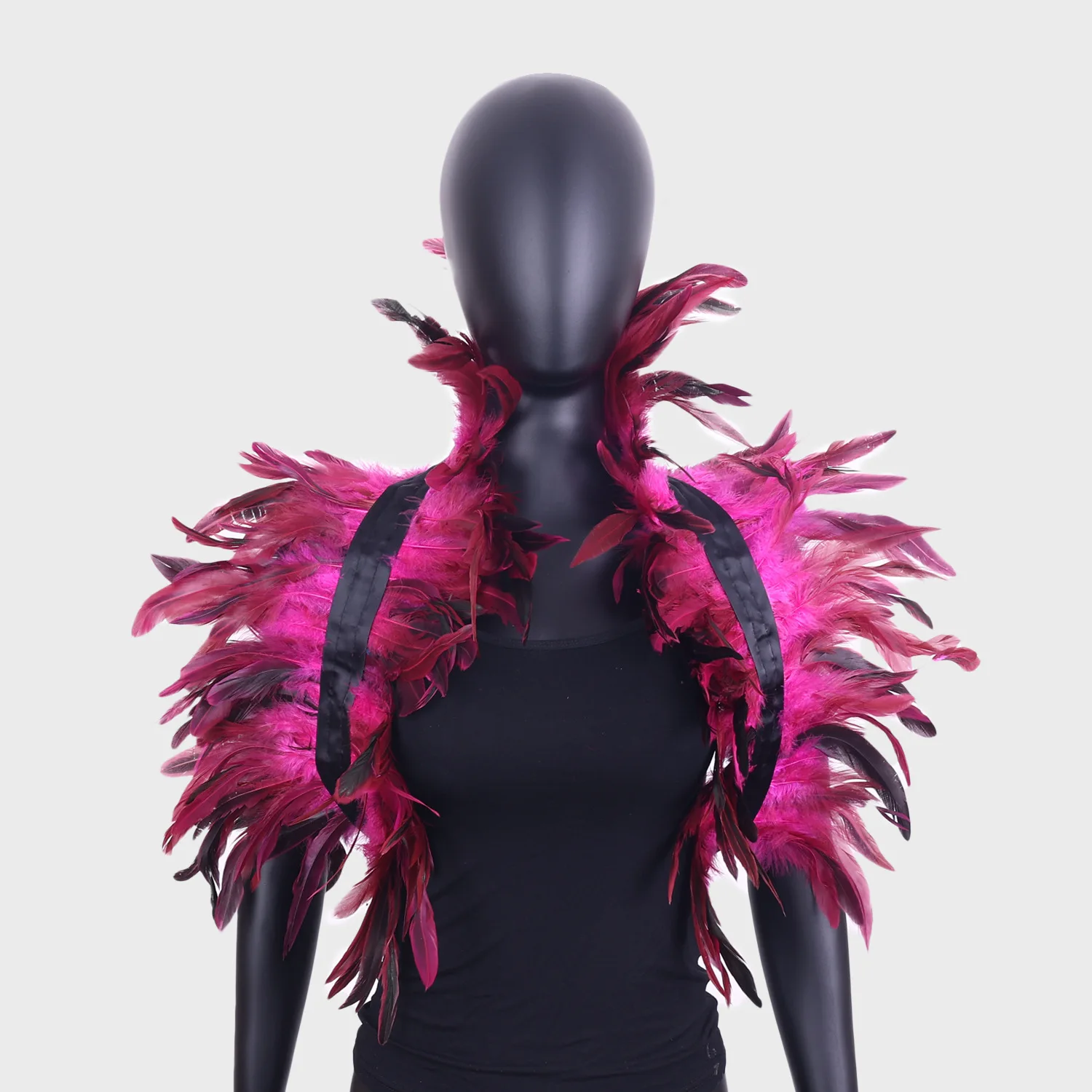 Gothic Feather Shawl Halloween Party Performance Chicken Feather Accessories Cloak