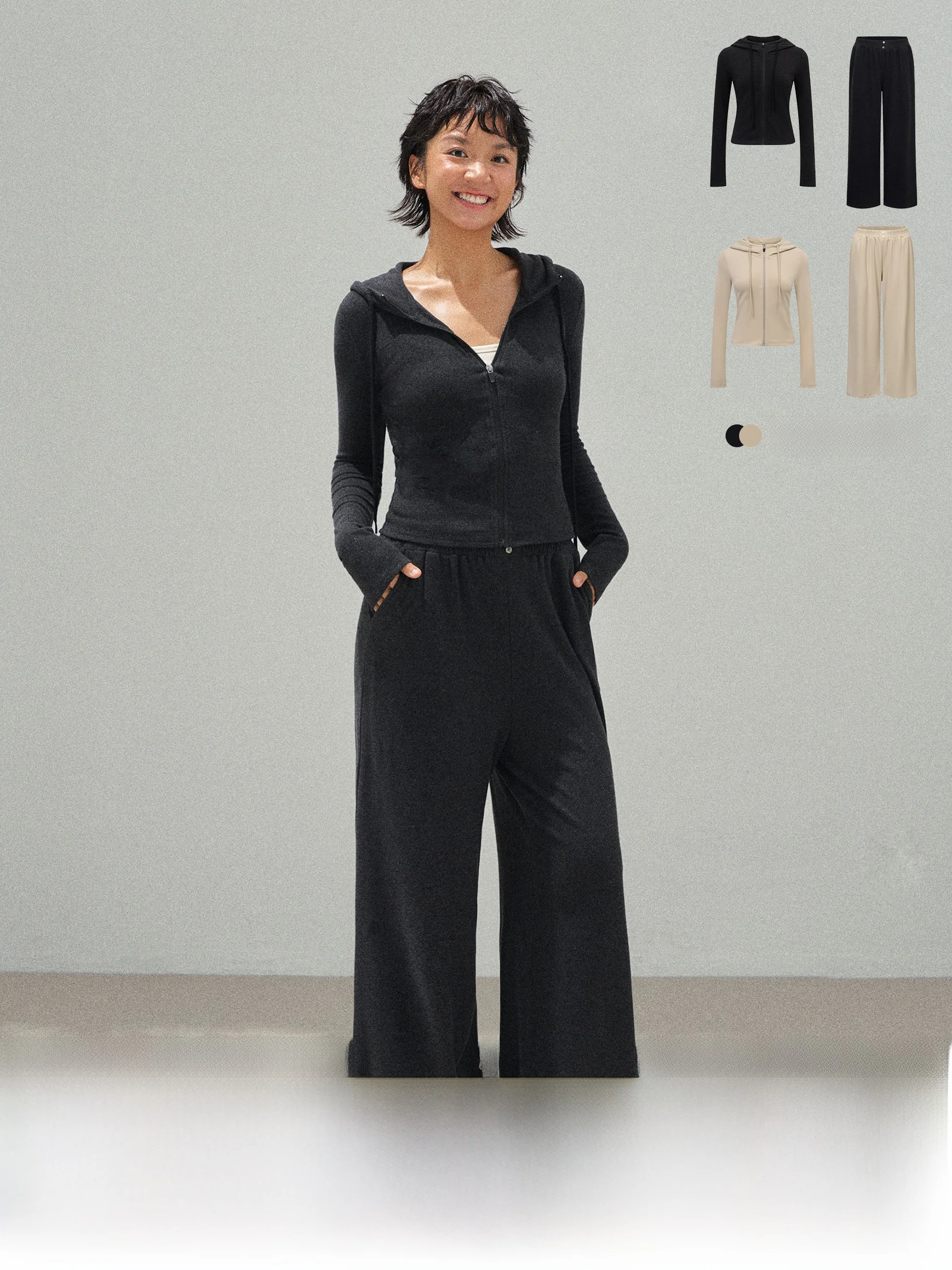 

Ariseism American Retro Sle Women's Sportswear Set Long Sve Zipper Fit Pants And Jaet Two-Piece Suit for Autumn Casual