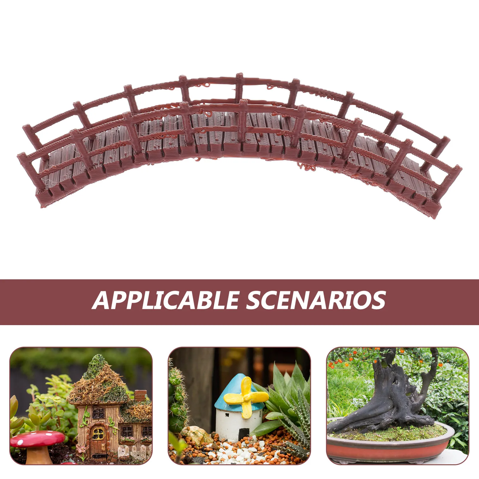 Miniature Chinese Arch Bridge  - Bonsai Garden With Sand ulasan dan harga