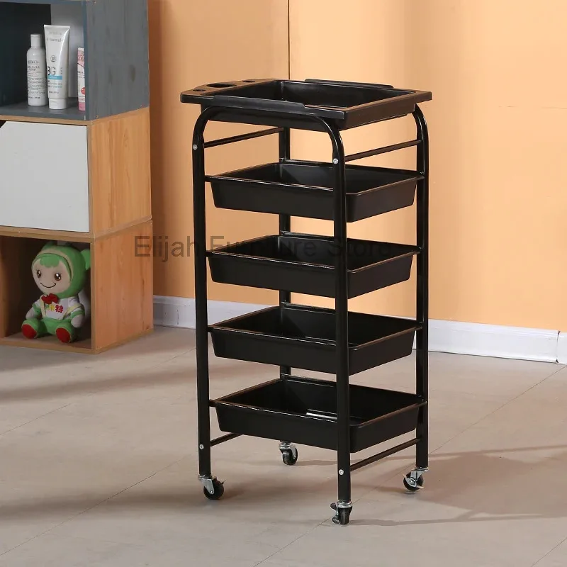 

Cosmetic Stylist Salon Trolly Designer Drink Makeup Salon Trolly Manicure Equipment Wagen Mit Rollen Beauty Furniture YN50ST
